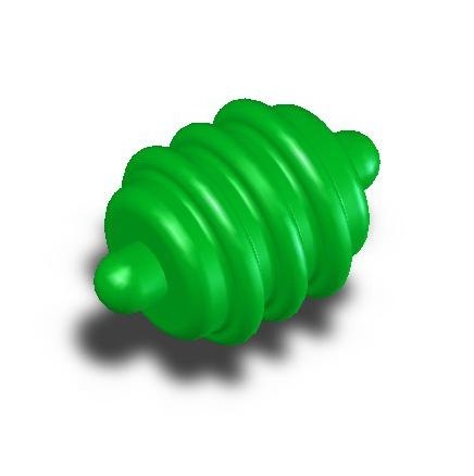 tapón de goma verde de silicona